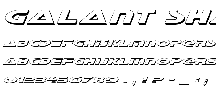 Galant Shadow Italic font